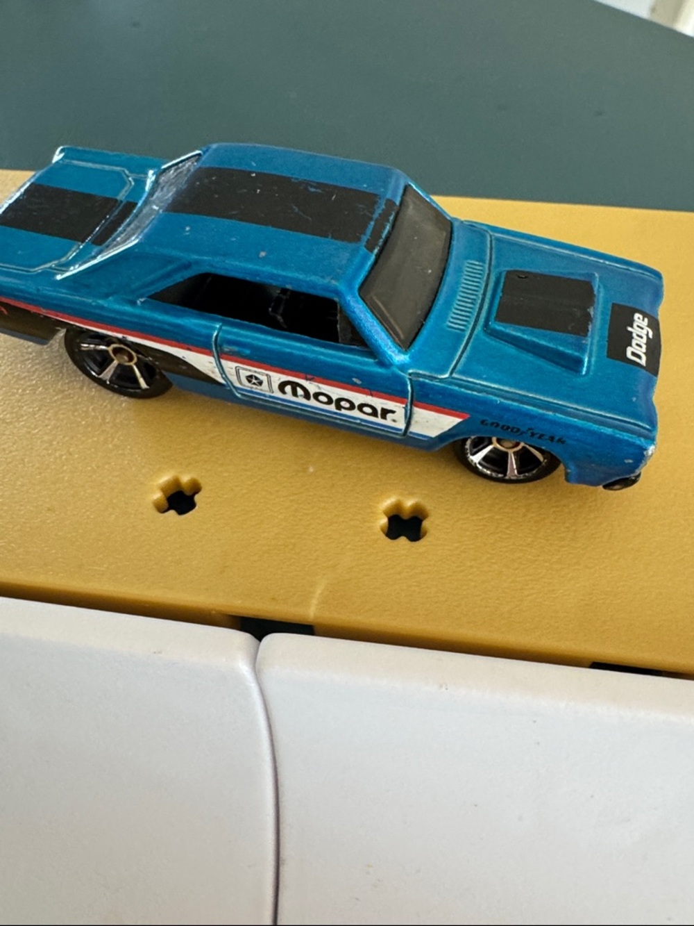 Mopar Blue Dodge Muscle Car Toy - Kids Die-Cast Racing Car